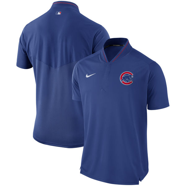 Mens Chicago Cubs Nike Royal Authentic Collection Elite Performance Polo