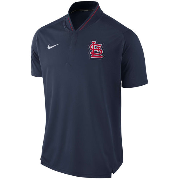 Mens St. Louis Cardinals Nike Navy Authentic Collection Elite Performance Polo