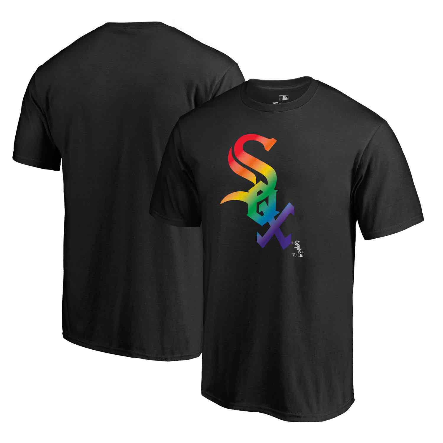 Mens Chicago White Sox Fanatics Branded Pride Black T-Shirt