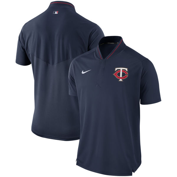 Mens Minnesota Twins Nike Navy Authentic Collection Elite Performance Polo