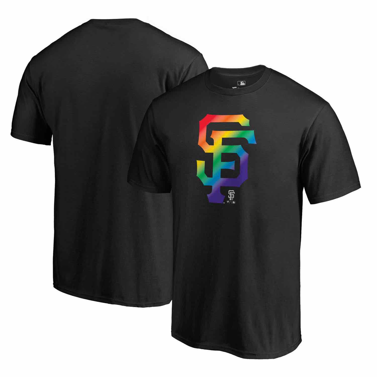 Mens San Francisco Giants Fanatics Branded Pride Black T-Shirt