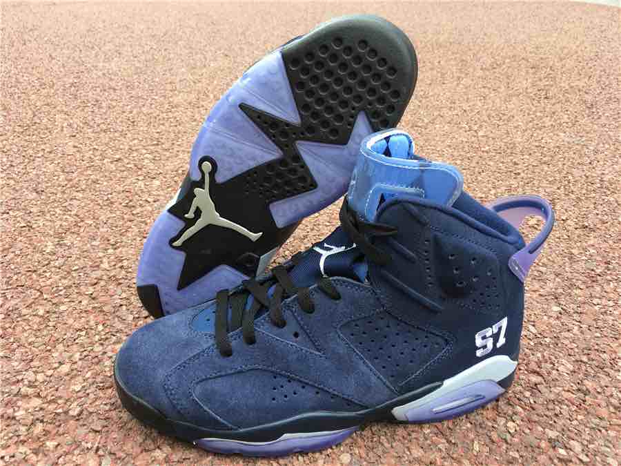 Nike Air Jordan 6 Blue Limited Sneakers