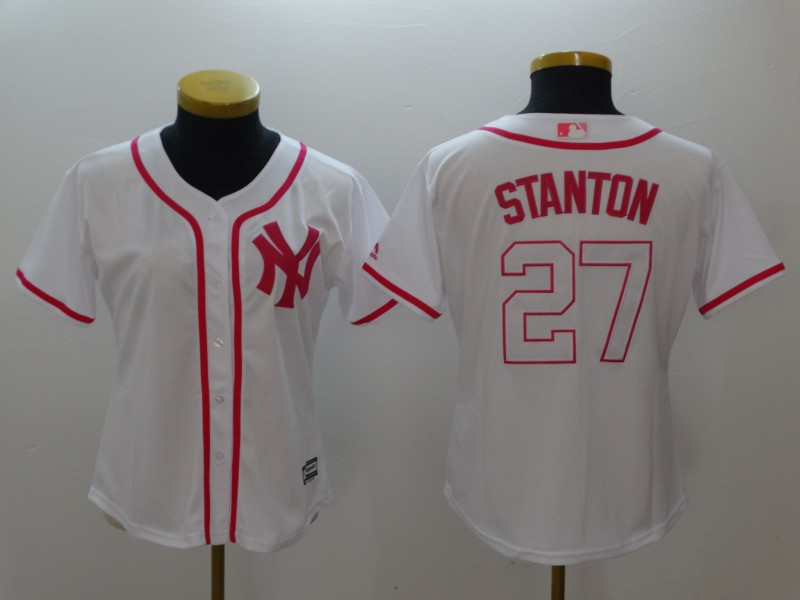 Womens MLB New York Yankees #27 Stanton Monthers Day Jersey