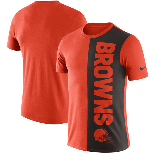 Cleveland Browns Nike Coin Flip Tri-Blend T-Shirt - OrangeBrown