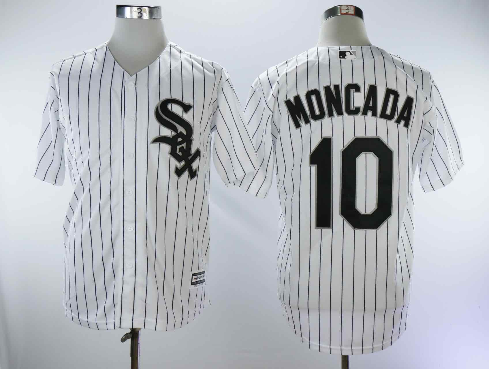 MLB Chicago White Sox #10 Moncada White Jersey