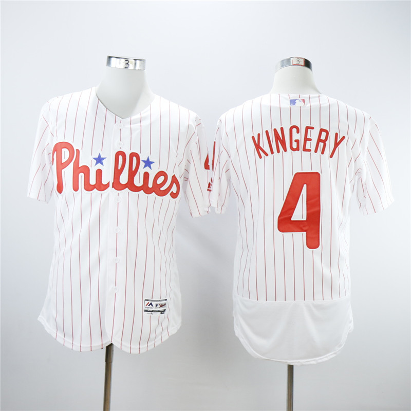 MLB Philadelphia Phillies #4 Kingery White Elite Jersey