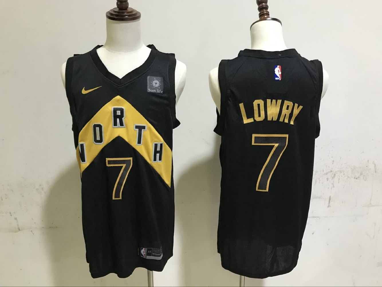 NBA Toronto Raptors #7 Lowry Black City Jersey