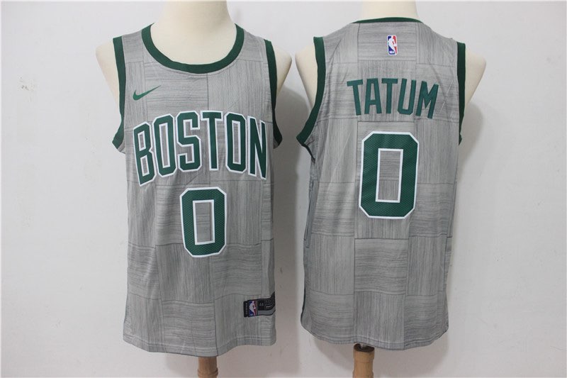 NBA Boston Celtics #0 Tatum Grey City Jersey