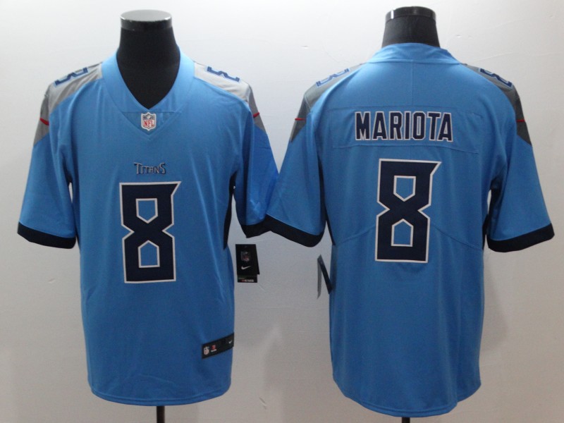 NFL Tennessee Titans #8 Mariota Blue Color Rush Jersey