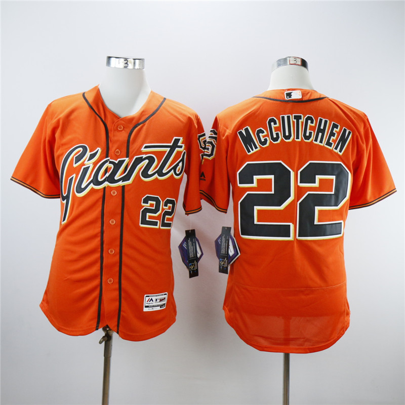 MLB San Francisco Giants #22 McCutchen Orange Elite Jersey