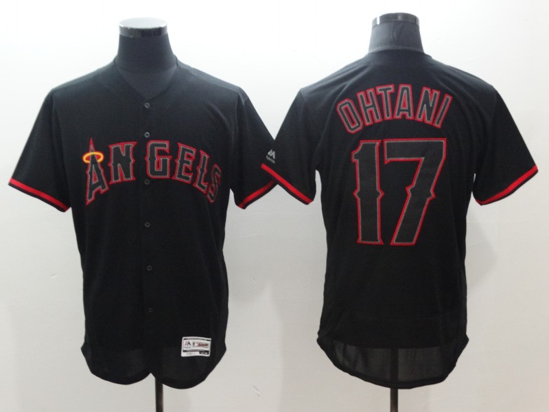 MLB Los Angeles Angels #17 Ohtani Black Jersey