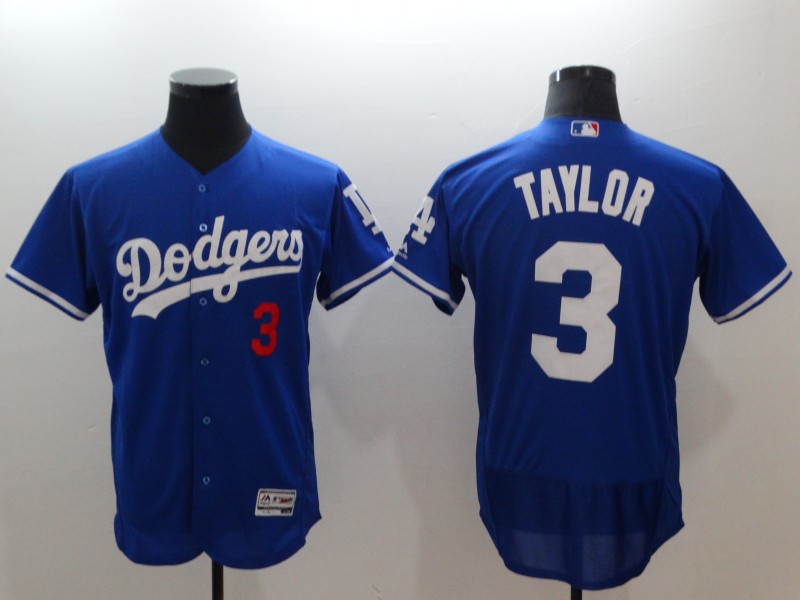 MLB Los Angeles Dodgers #3 Taylor Blue Elite Jersey