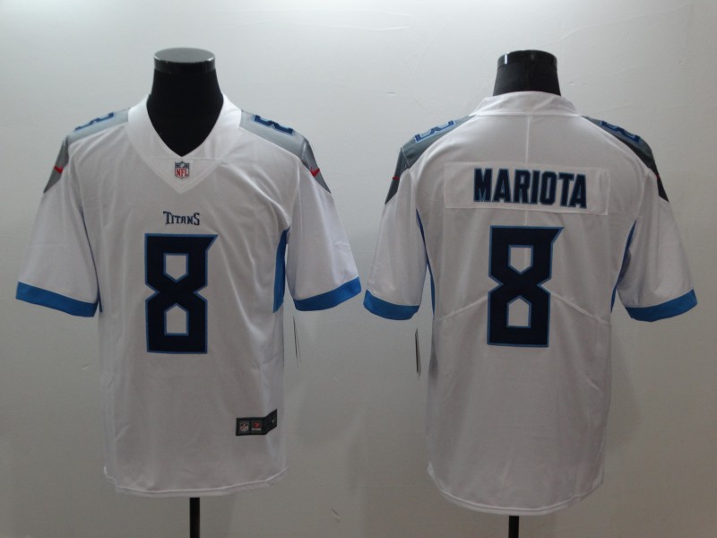 NFL Tennessee Titans #8 Mariota White Vapor Limited Jersey
