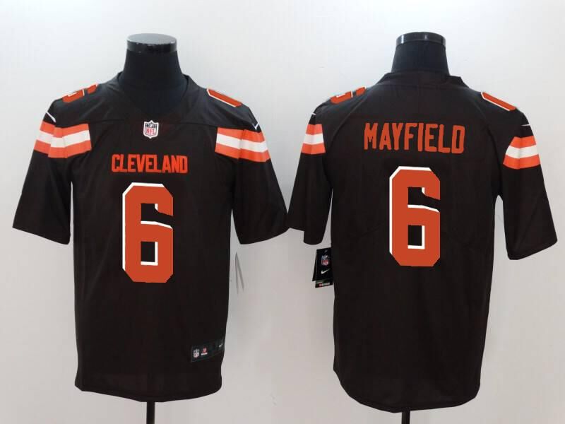 NFL Cleveland Browns #6 Mayfield Brown Vapor Limited Jersey
