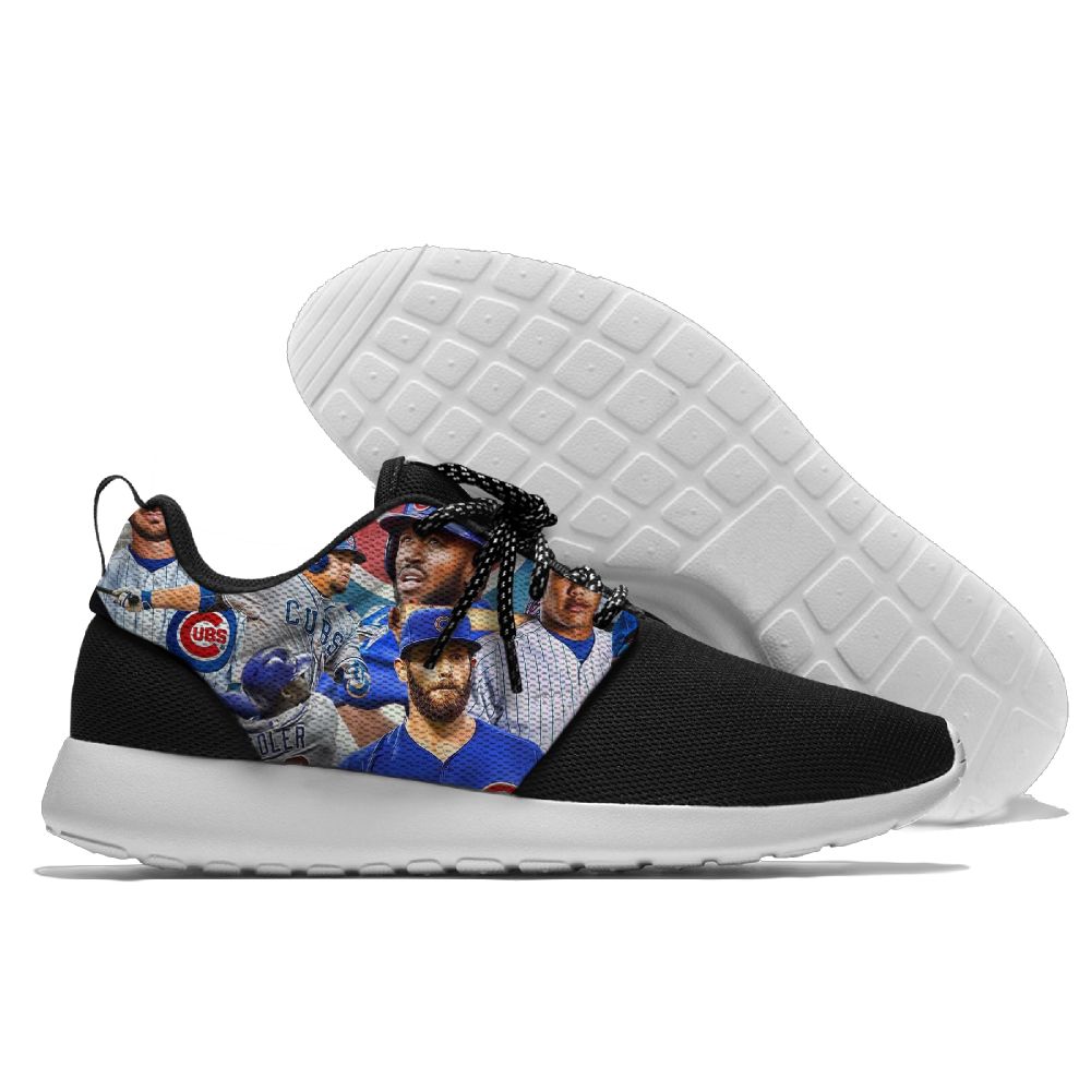 Men and women Chicago Cubs Roshe style Lightweight Running Shoes 6