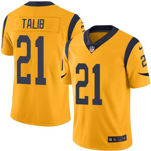 NFL Los Angeles Rams #21 Talib Yellow Vapor Limited Jersey