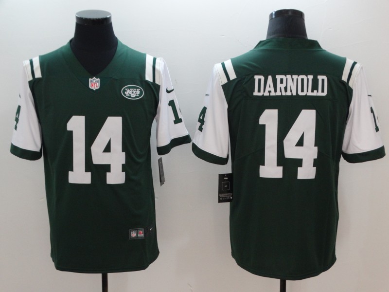 NFL New York Jets 14 Darnold Green Vapor Limited Jersey