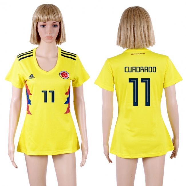 2018 Soccer Columbia #11 Curdrrdd Womens Home Jersey