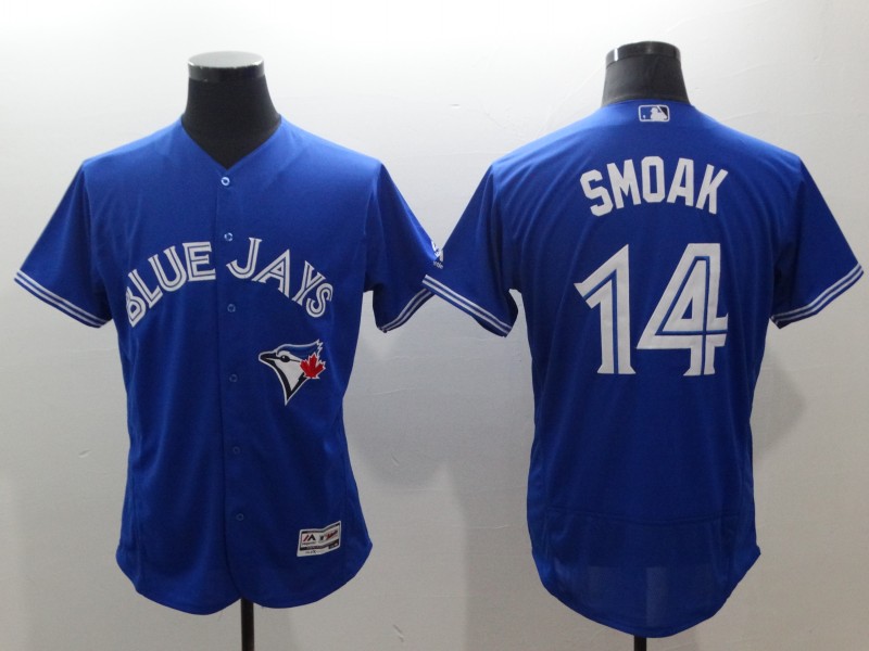 MLB Toronto Blue Jays #14 Smoak Blue Jersey