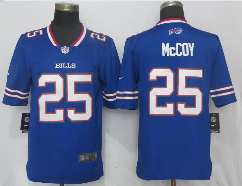 New Nike Buffalo Bills 25 McCoy Blue Vapor Untouchable Limited Jersey