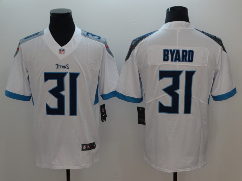 NFL Tennessee Titans 31 Byard White Vapor Limited Jersey
