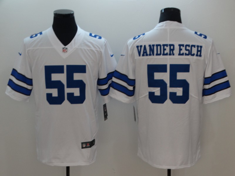 NFL Dallas Cowboys #55 Vander Esch White Vapor Limited Jersey