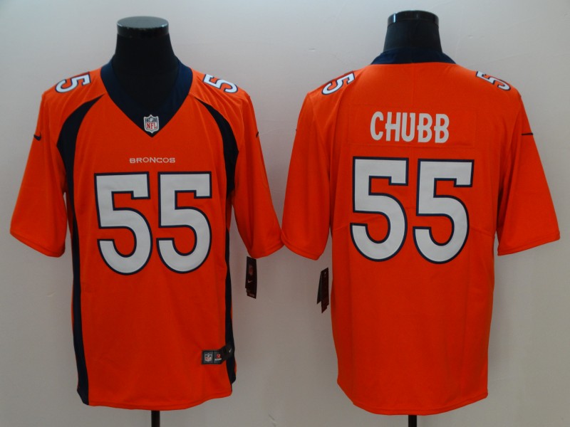 NFL Denver Broncos #55 Chunn Orange Vapor Limited Jersey
