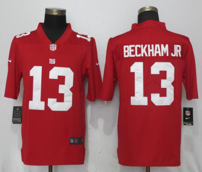 Nike New York Giants 13 Beckham jr Red 2017 Vapor Untouchable Limited Jersey