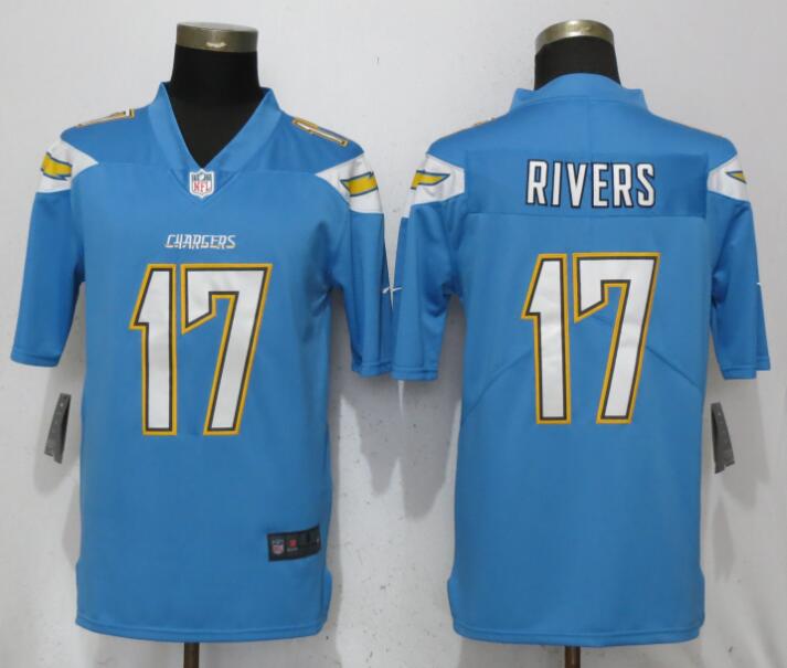 Nike San Diego Chargers #17 Rivers Light Blue Vapor Untouchable Limited Jersey