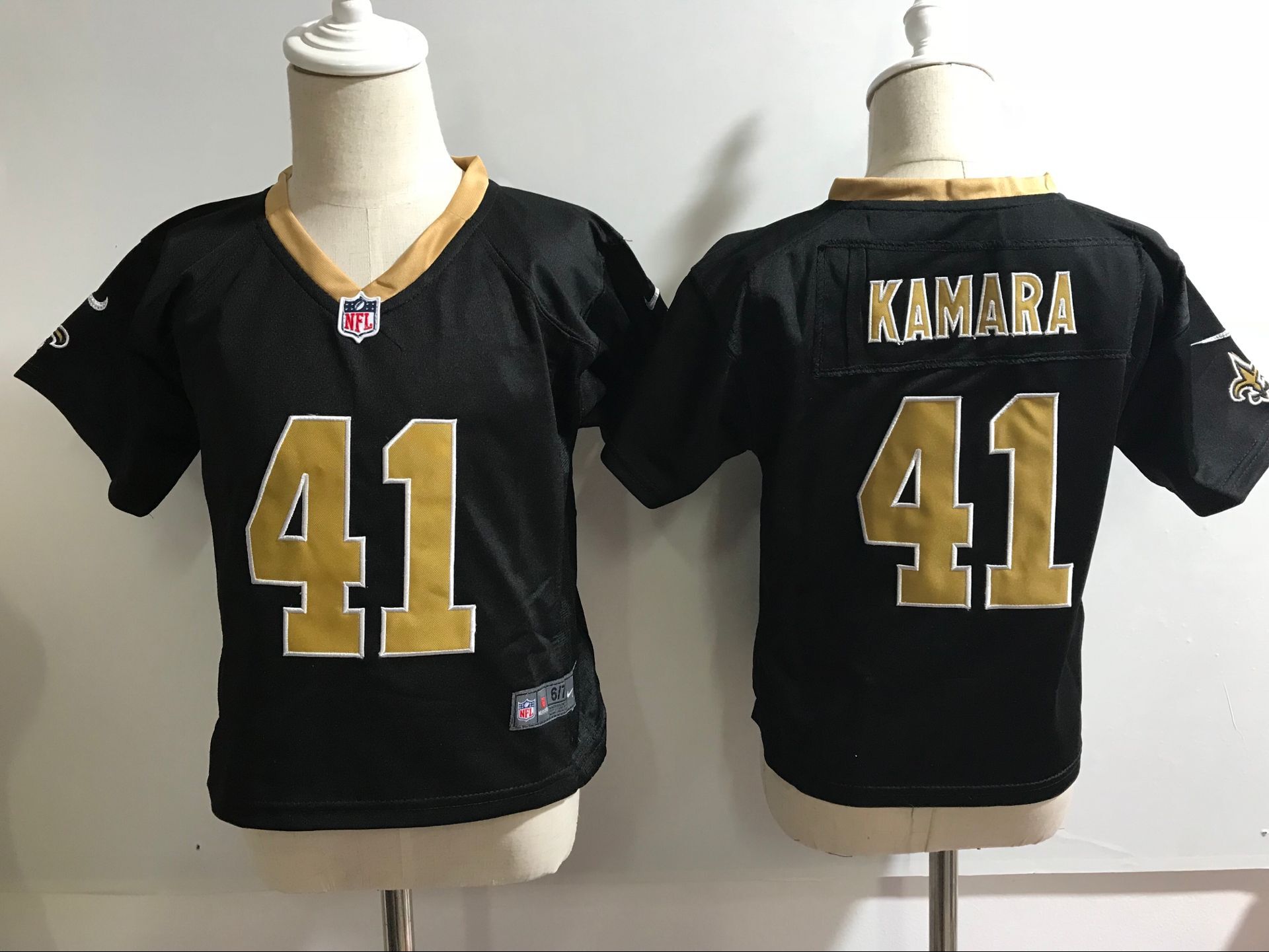 Kids NFL New Orleans Saints #41 Kamara Black Jersey