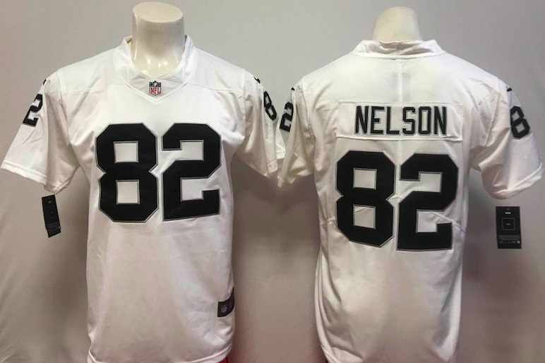 NFL Oakland Raiders #82 Nelson White Vapor Untouchable Jersey