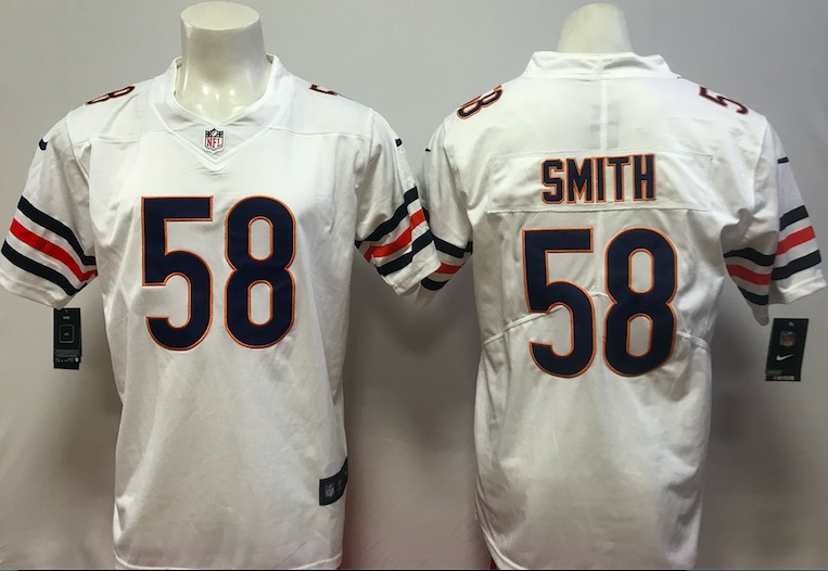 NFL Chicago Bears #58 Smith White Vapor Limited Jersey