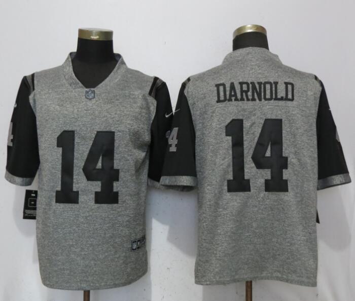 Nike New York Jets #14 Darnold Gridiron Gray Limited Jersey