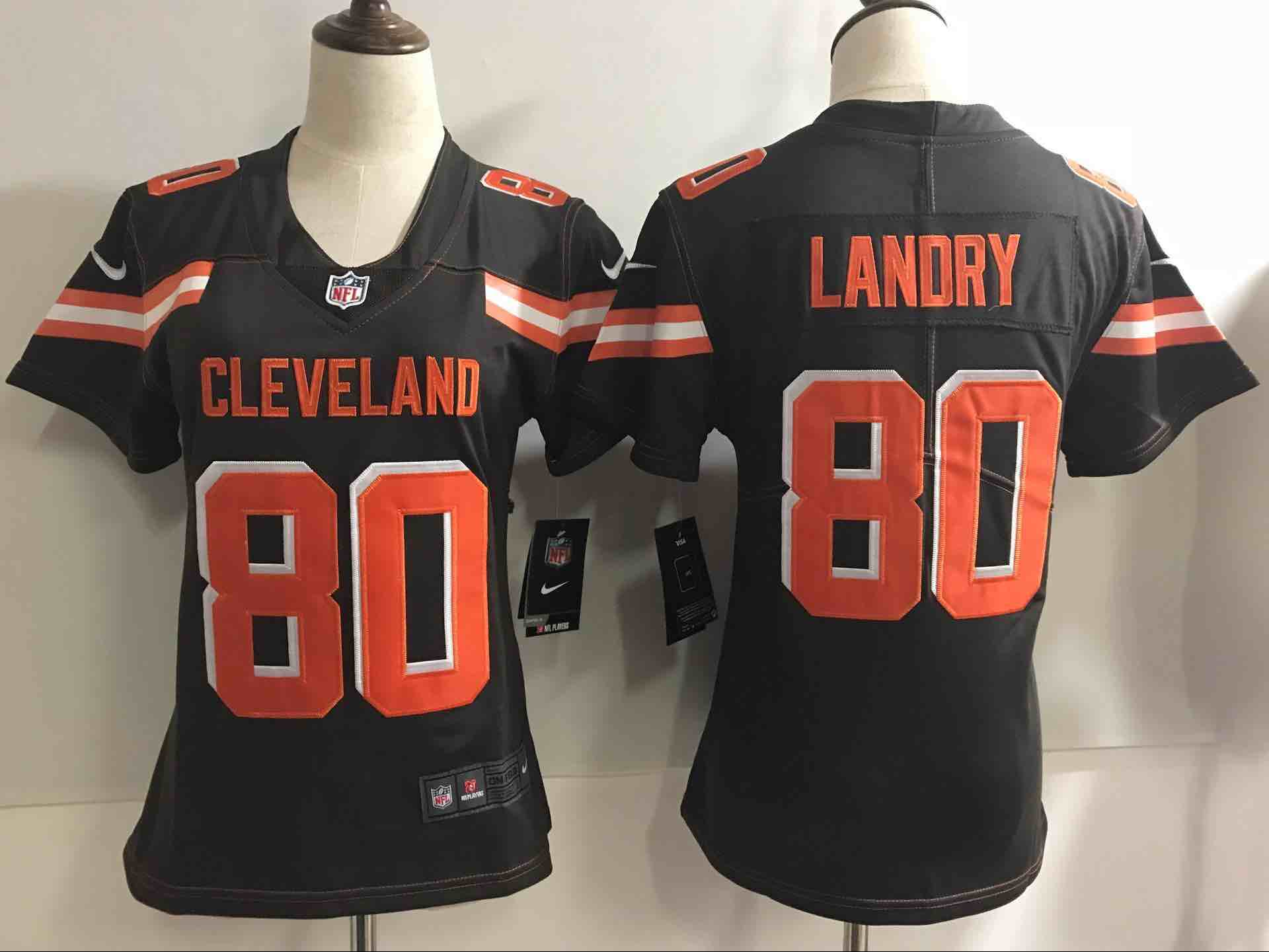 Womens NFL Cleveland Browns #80 Landry Brown Vapor Jersey