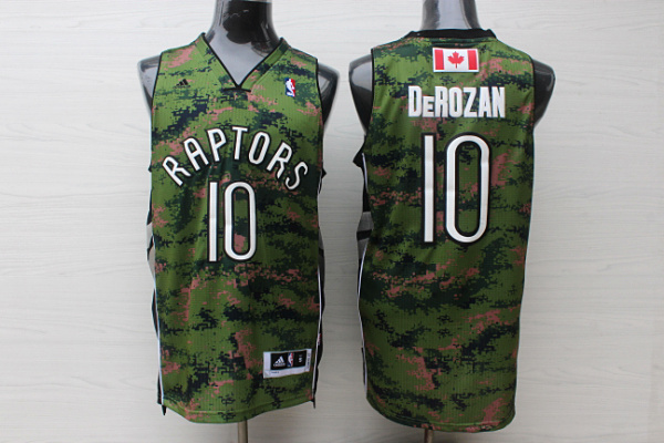 NBA Toronto Raptors #10 DeRozan Camo Jersey