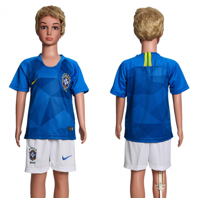 Kids Soccer World Cup Brazil Blank Away Jersey