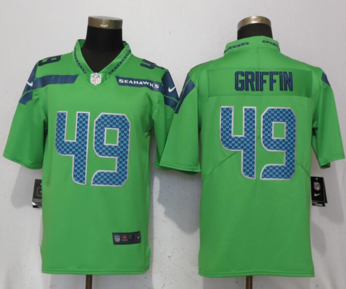 Nike Seattle Seahawks 49 Griffin Green Vapor Untouchable Limited Jersey
