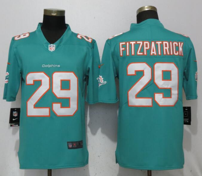 New Nike Miami Dolphins 29 Fitzpatrick Green 2017 Vapor Untouchable Limited Jersey