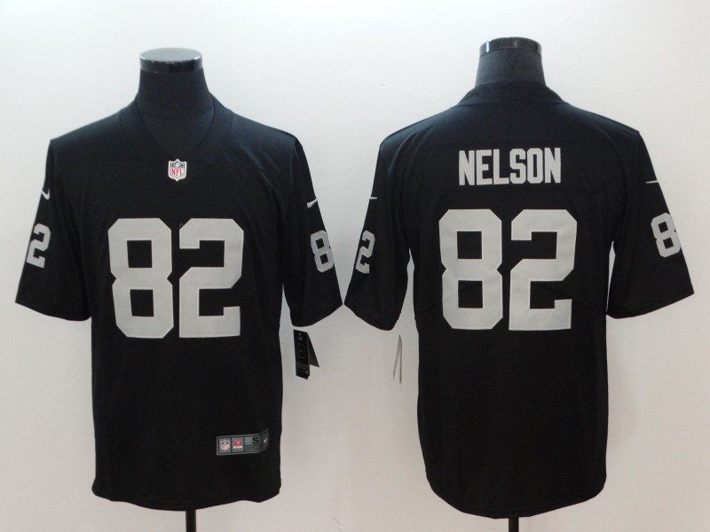 NFL Oakland Raiders #82 Nelson Black Vapor Untouchable Jersey