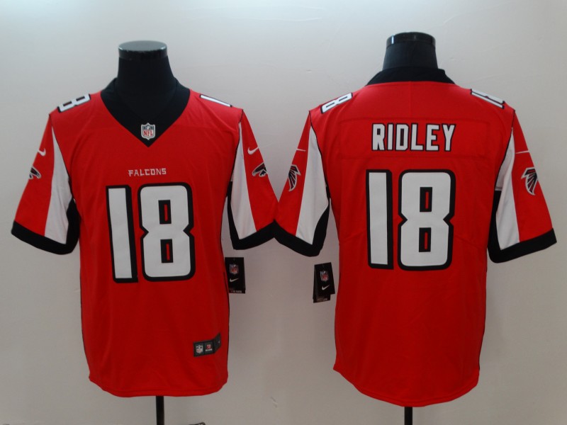NFL Atlanta Falcons #18 Ridley Red Vapor Limited Jersey