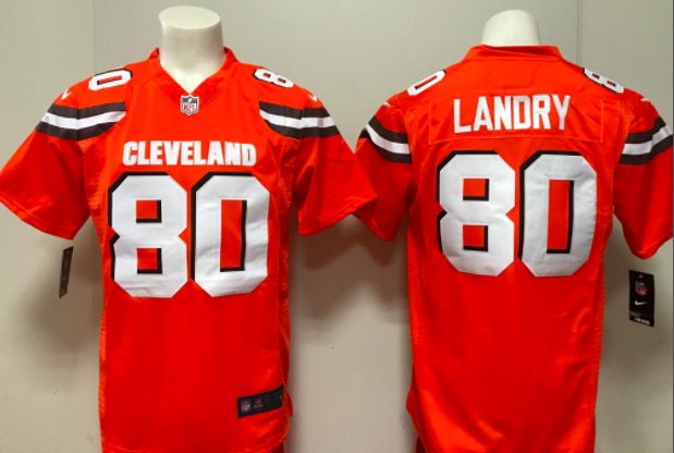 NFL Cleveland Browns #80 Landry Orange Vapor Limited Jersey