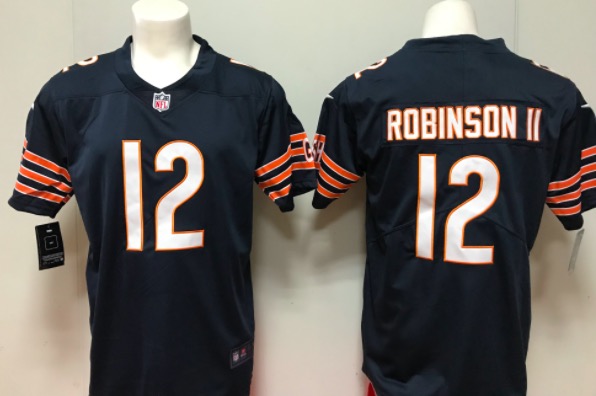 NFL Chicago Bears #12 Robinson II Blue Vapor Limited Jersey