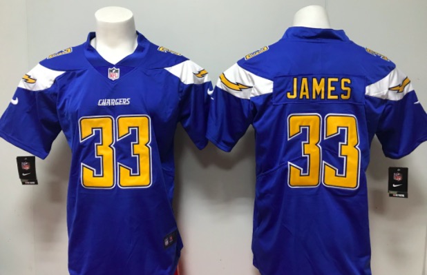 NFL San Diege Chargers #33 James Blue Vapor Limited Jersey