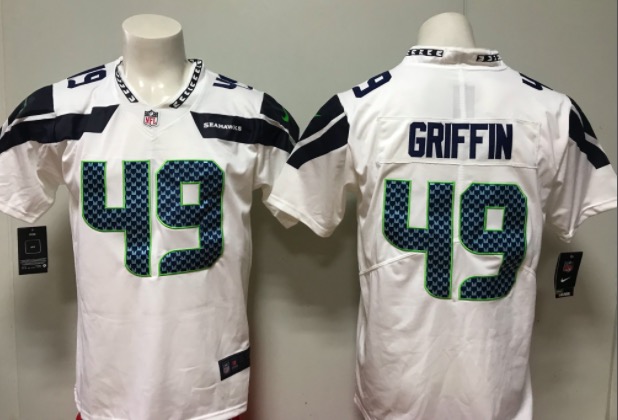 NFL Seattle Seahawks #49 Griffin Navy Blue Vapor Limited Jersey