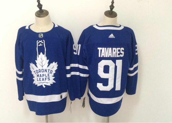 NHL Toronto Maple Leafs #91 Tavares Blue Jersey