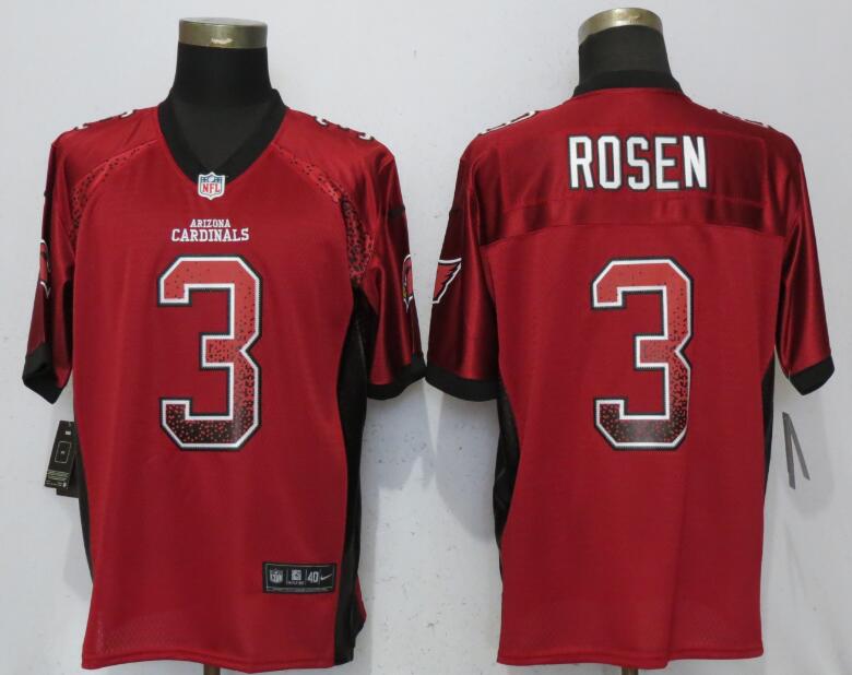 NEW Nike Arizona Cardinals 3 Rosen Drift Fashion Red Elite Jerseys