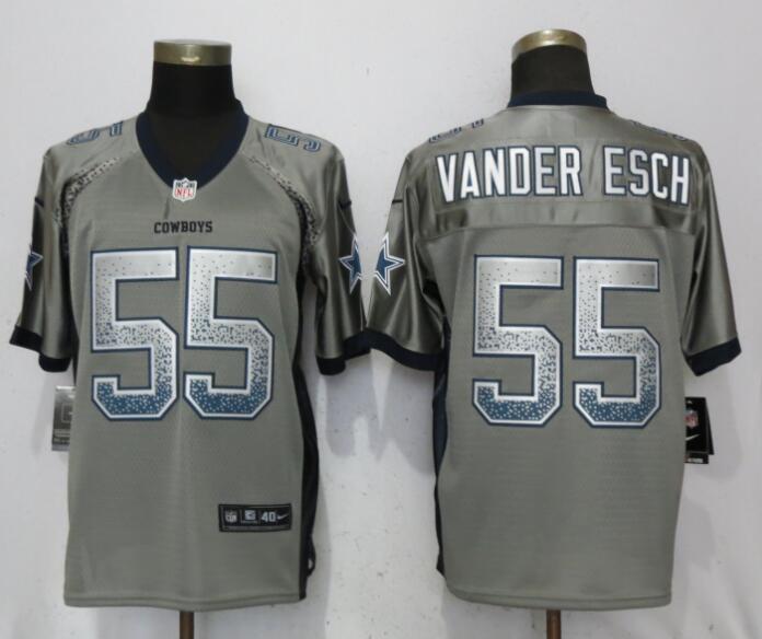 NEW Nike Dallas cowboys 55 Vander edch Drift Fashion Gray Elite Jerseys