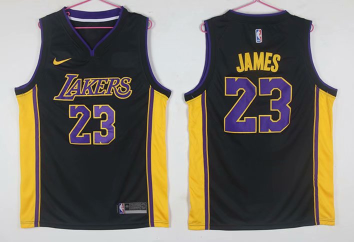 NBA Los Angeles Lakers #23 James Black Jersey