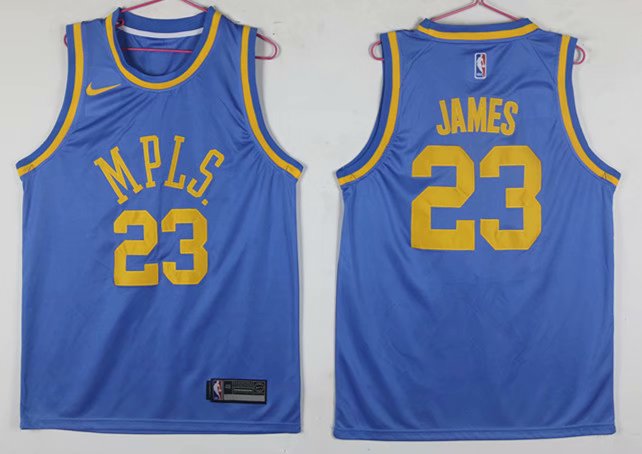 NBA Los Angeles Lakers #23 James Blue Jersey