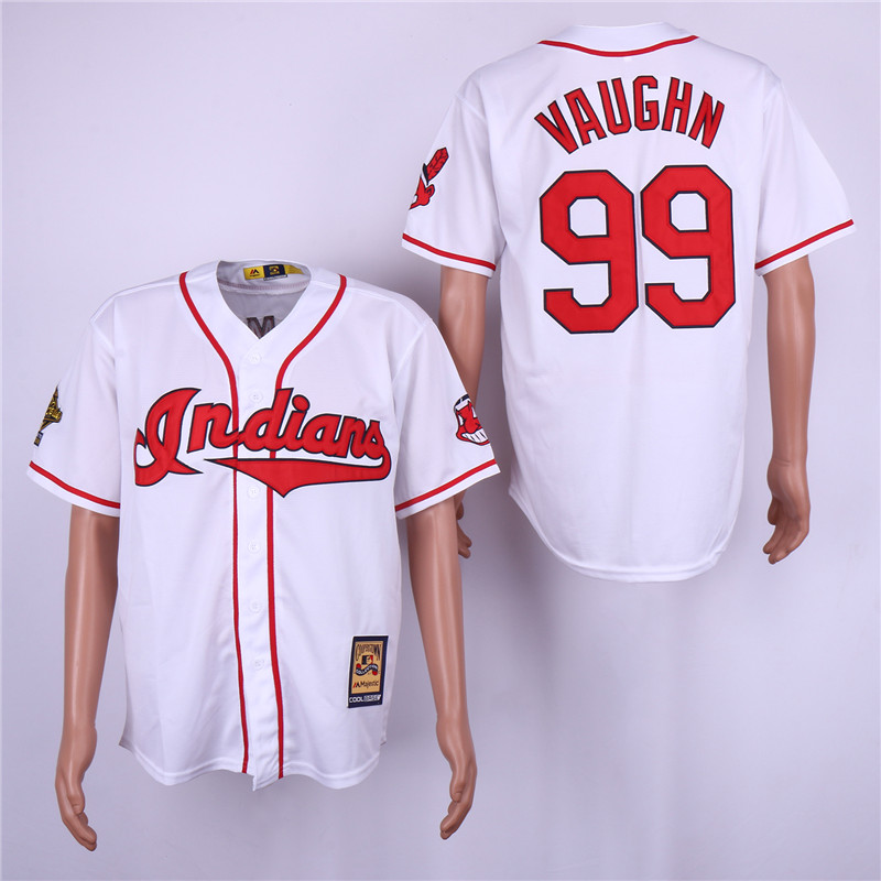 MLB Cleveland Indians #99 Vaughn White Throwback Jersey